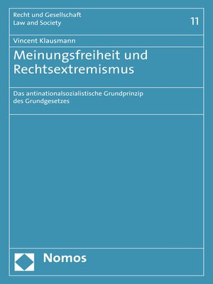 cover image of Meinungsfreiheit und Rechtsextremismus